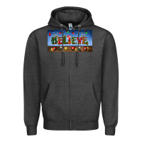 Charcoal Heather christmas believe license plate Zipper Hoodie - BundleAndBundleShop