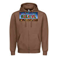 Chestnut christmas believe license plate Zipper Hoodie - BundleAndBundleShop