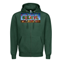 Sports Green christmas believe license plate Zipper Hoodie - BundleAndBundleShop