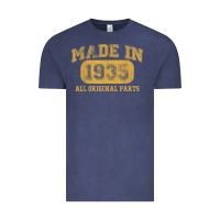Vintage Denim Made in 1935 87th Birthday Gifts 87 Year old Birthday T-Shirt Vintage Tee - longCreatives