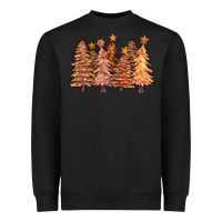 Black melanin christmas trees with lights Heavyweight Sweatshirt - FaDigitalArtStudio