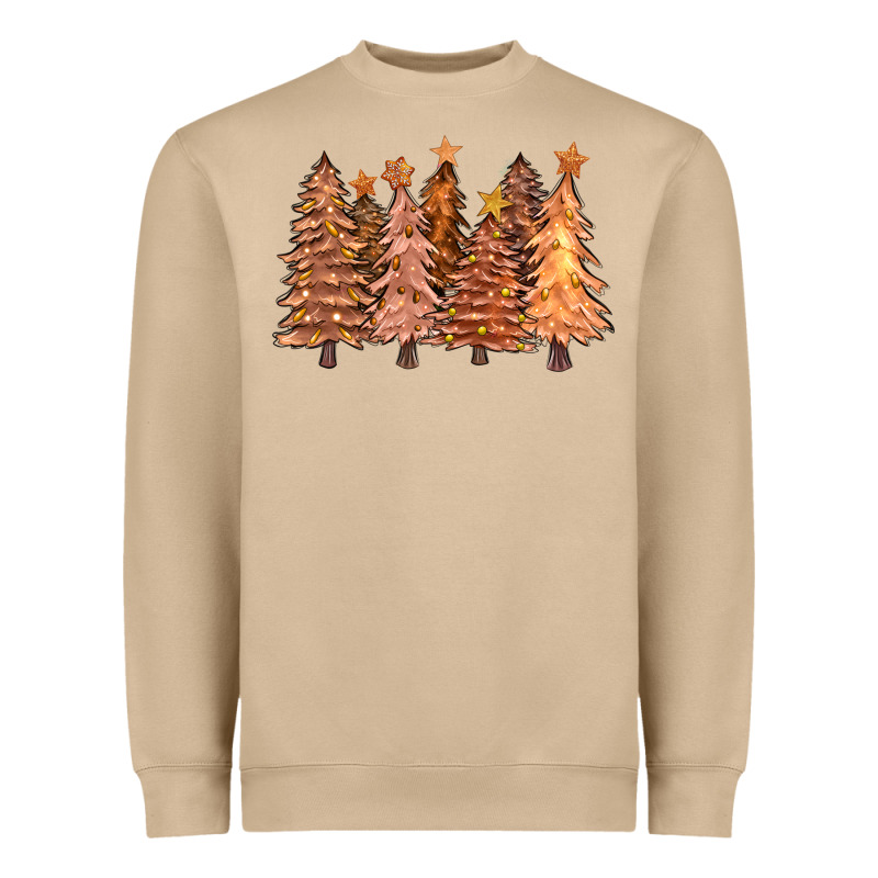Melanin Christmas Trees With Lights Heavyweight Sweatshirt by FaDigitalArtStudio | Teevron