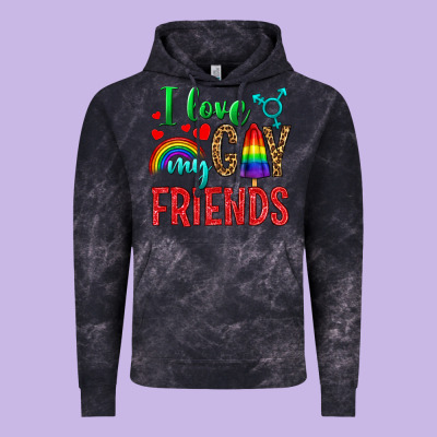 I Love My Gay Friends Vintage Hoodie Designed By Nancycooperartshop
