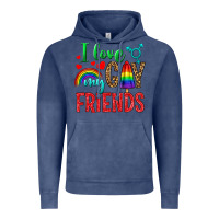 Vintage Denim I love my gay friends Vintage Hoodie - NancyCooperArtShop