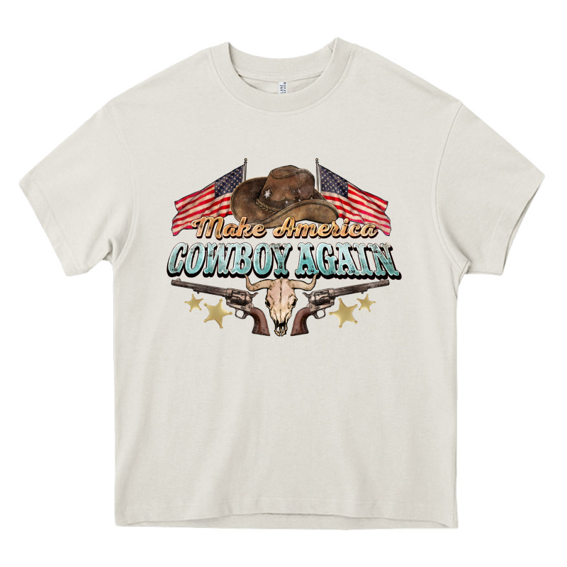 Make America Cowboy Again Heavy Core Tee by NancyCooperArtShop | Teevron