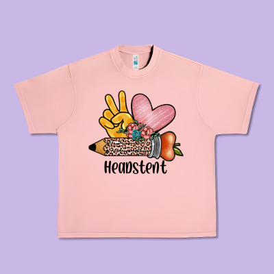 Peace Love Headstent Urban Heavy Tee Designed By Jahusdesignshop