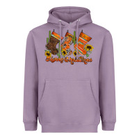 Lavender western Christmas Heavyweight Hoodie - CowhideDigitalArt