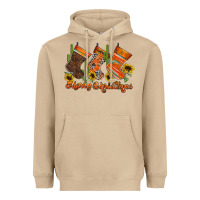 Mushroom western Christmas Heavyweight Hoodie - CowhideDigitalArt