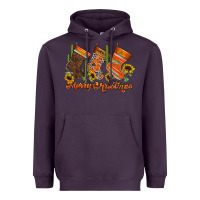 Plum western Christmas Heavyweight Hoodie - CowhideDigitalArt