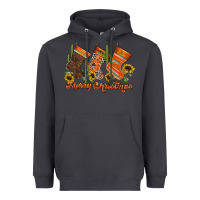 Smoke western Christmas Heavyweight Hoodie - CowhideDigitalArt