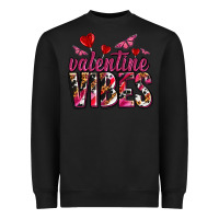 Black valentine vibes olivia Heavyweight Sweatshirt - OliviaCreatesArt