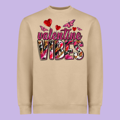 Valentine Vibes Olivia Heavyweight Sweatshirt Designed By Oliviacreatesart