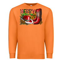 Carrot cowboy merry christmas Premium Sweatshirt - CowhideDigitalArt