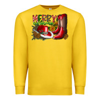 Lemon cowboy merry christmas Premium Sweatshirt - CowhideDigitalArt