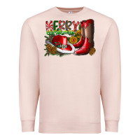 Cowboy Merry Christmas Premium Sweatshirt | Teevron