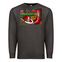 Smoke cowboy merry christmas Premium Sweatshirt - CowhideDigitalArt
