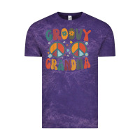 Cloud Purple groovy grandma retro 70s peace sign design grandmother Vintage Tee - longCreatives