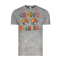Cloud Rock groovy grandma retro 70s peace sign design grandmother Vintage Tee - longCreatives