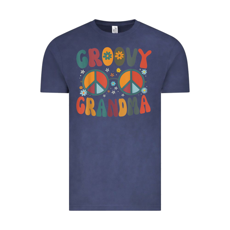 Groovy Grandma Retro 70s Peace Sign Design Grandmother Vintage Tee by longCreatives | Teevron