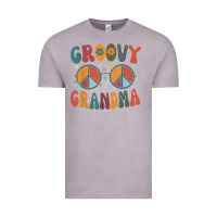 Vintage Zinc groovy grandma retro 70s peace sign design grandmother Vintage Tee - longCreatives