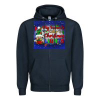 Navy my favorite color is Christmas lights Zipper Hoodie - BundleAndBundleShop
