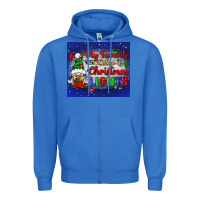 True Royal my favorite color is Christmas lights Zipper Hoodie - BundleAndBundleShop