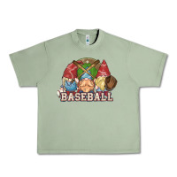 Oil Green Baseball gnomes Urban Heavy Tee - NancyCooperArtShop