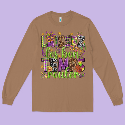 Loissez Les Bon Temps Rouler Long Sleeve Tee Designed By Howdyjamesfarm