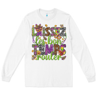 White Loissez les bon temps rouler Long Sleeve Tee - HowdyJamesFarm