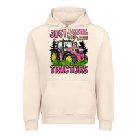 Sandshell just a girl who loves tractors Urban Hoodie - BarkalooDesign