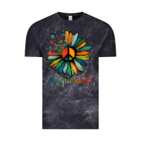 Cloud Black daisy peace sign hippie soul tshirt flower lovers gifts Vintage Tee - longCreatives