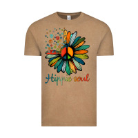 Vintage Coffee daisy peace sign hippie soul tshirt flower lovers gifts Vintage Tee - longCreatives