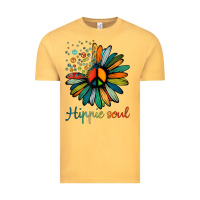 Vintage Mustard daisy peace sign hippie soul tshirt flower lovers gifts Vintage Tee - longCreatives