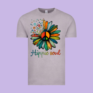 Daisy Peace Sign Hippie Soul Tshirt Flower Lovers Gifts Vintage Tee Designed By Longcreatives