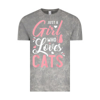 Cloud Rock just a girl who loves cats cute cat lover gifts Vintage Tee - longCreatives
