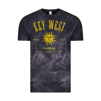 Cloud Black key west florida vintage distressed style design souvenir Vintage Tee - longCreatives