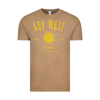 Vintage Coffee key west florida vintage distressed style design souvenir Vintage Tee - longCreatives