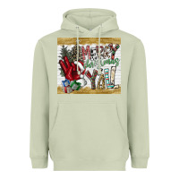 Matcha merry christmas y'all Heavyweight Hoodie - CowhideDigitalArt