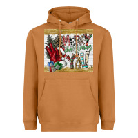 Meerkat merry christmas y'all Heavyweight Hoodie - CowhideDigitalArt