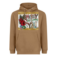 Toasted Coconut merry christmas y'all Heavyweight Hoodie - CowhideDigitalArt
