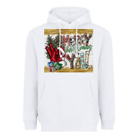 White merry christmas y'all Heavyweight Hoodie - CowhideDigitalArt