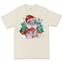 Bone cute christmas hippopotamus Premium Tee - MaliasSmallBusiness