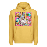 Antique Gold Easter Bunny And Egg With Leopard Pattern Tumbler Premium Hoodie - BundleAndBundleShop