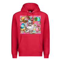 Cardinal Easter Bunny And Egg With Leopard Pattern Tumbler Premium Hoodie - BundleAndBundleShop