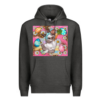 Charcoal Heather Easter Bunny And Egg With Leopard Pattern Tumbler Premium Hoodie - BundleAndBundleShop