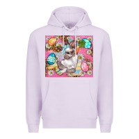 Lilac Easter Bunny And Egg With Leopard Pattern Tumbler Premium Hoodie - BundleAndBundleShop