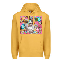 Mustard Easter Bunny And Egg With Leopard Pattern Tumbler Premium Hoodie - BundleAndBundleShop