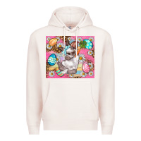 Pale Pink Easter Bunny And Egg With Leopard Pattern Tumbler Premium Hoodie - BundleAndBundleShop