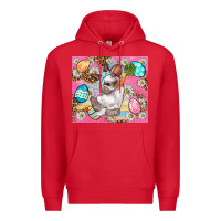 Red Easter Bunny And Egg With Leopard Pattern Tumbler Premium Hoodie - BundleAndBundleShop