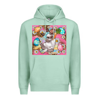 Seafoam Easter Bunny And Egg With Leopard Pattern Tumbler Premium Hoodie - BundleAndBundleShop